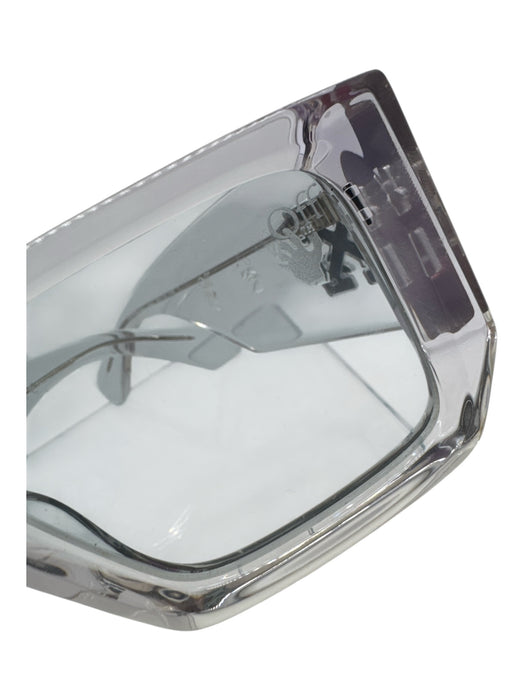 Off-White Clear & White Acetate Tinted Lens Sunglasses Clear & White