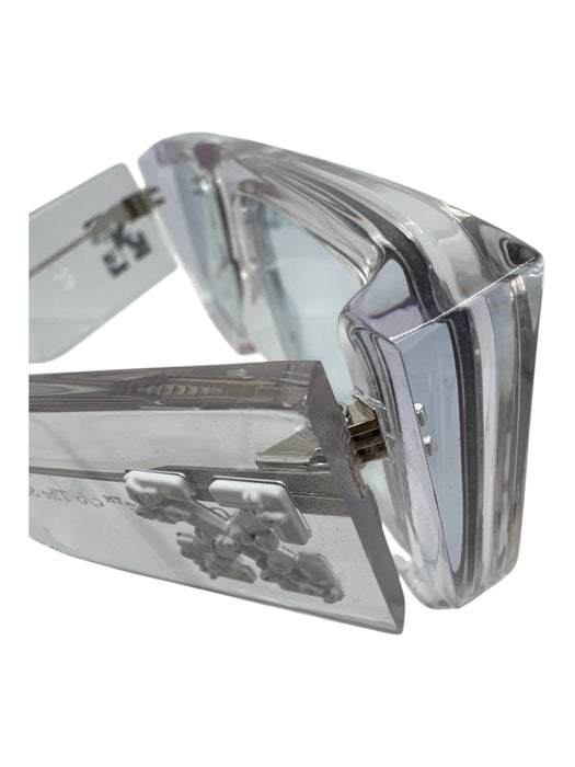 Off-White Clear & White Acetate Tinted Lens Sunglasses Clear & White