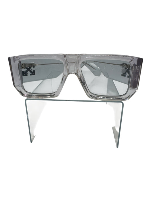 Off-White Clear & White Acetate Tinted Lens Sunglasses Clear & White