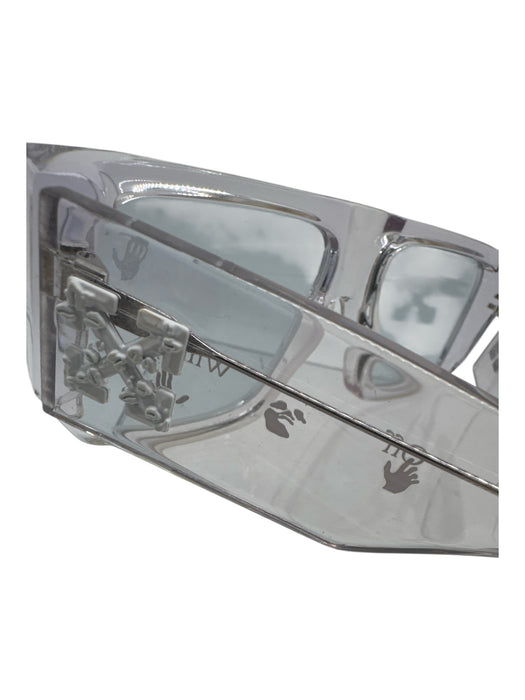 Off-White Clear & White Acetate Tinted Lens Sunglasses Clear & White