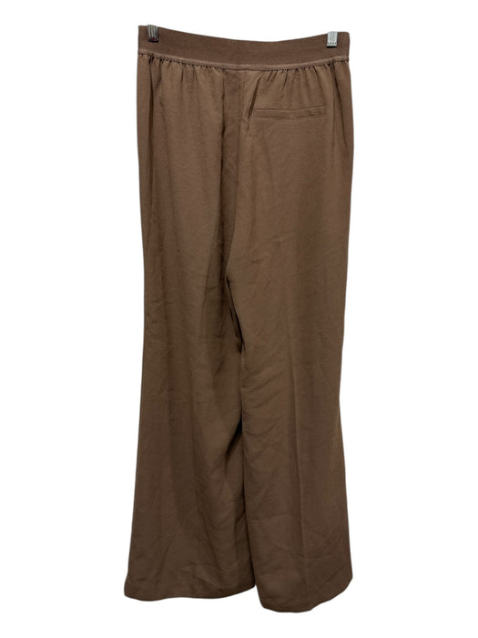Spanx Size S Brown Polyester Elastic Waist Wide Leg Pants Brown / S