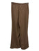 Spanx Size S Brown Polyester Elastic Waist Wide Leg Pants Brown / S