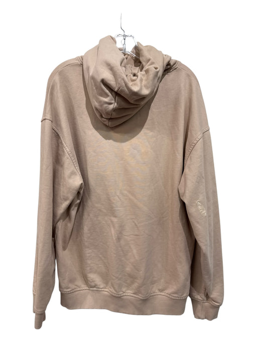 Hugo Boss Size L Beige Cotton Graphic Hoodie Men's Jacket Beige / L