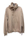 Hugo Boss Size L Beige Cotton Graphic Hoodie Men's Jacket Beige / L