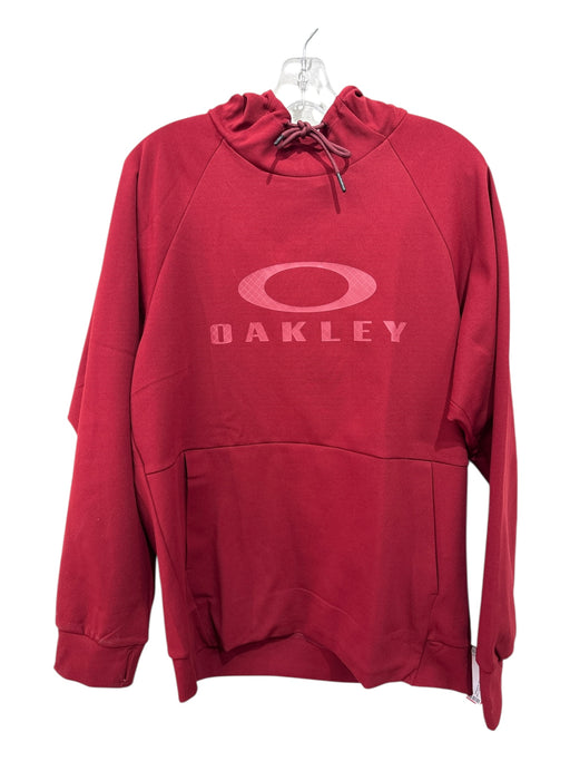 Oakley Size L Red Polyester Solid Hoodie Men's Jacket Red / L
