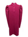 Alice + Olivia Size XL Hot pink Polyester & Wool Sparkle Puff Shoulder Dress Hot pink / XL