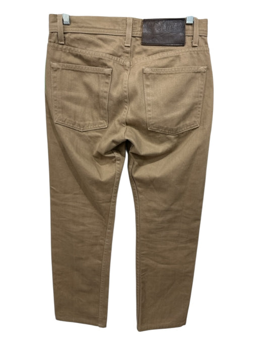 Naked & Famous Size 28 Dark Tan Cotton Solid Khakis Men's Pants Dark Tan / 28