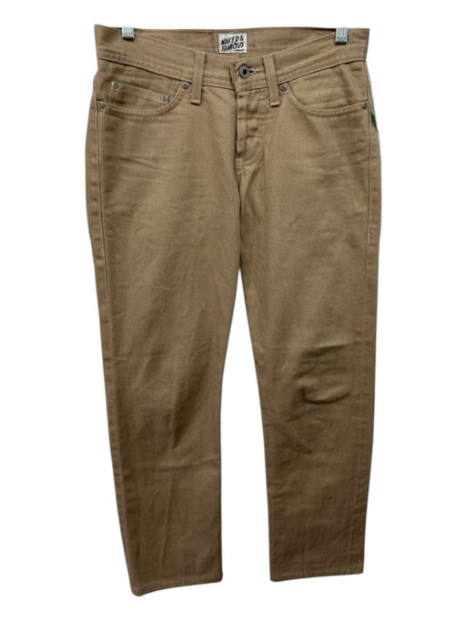 Naked & Famous Size 28 Dark Tan Cotton Solid Khakis Men's Pants Dark Tan / 28