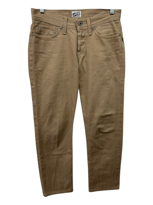 Naked & Famous Size 28 Dark Tan Cotton Solid Khakis Men's Pants Dark Tan / 28