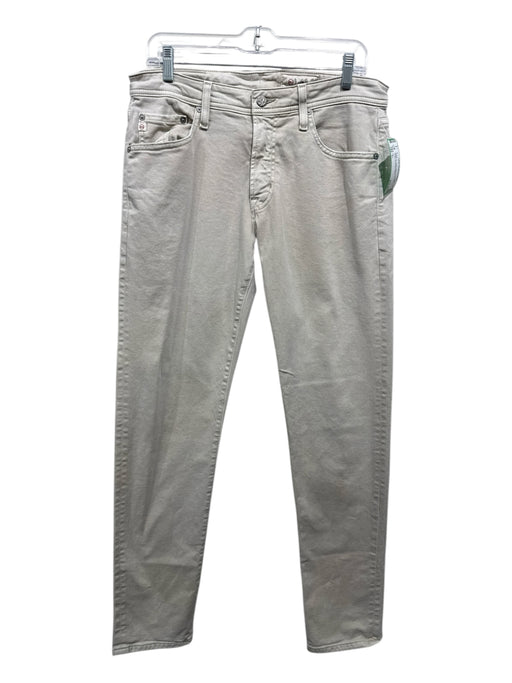 AG Size 31 Beige Cotton Blend Solid Khakis Men's Pants Beige / 31