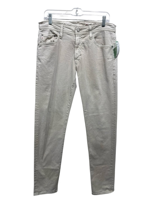 AG Size 31 Beige Cotton Blend Solid Khakis Men's Pants Beige / 31