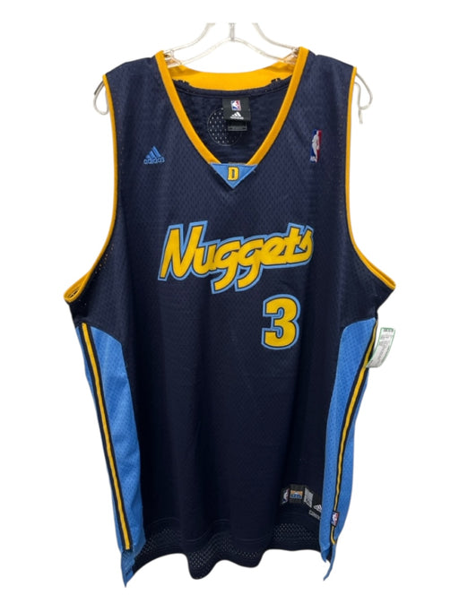 Adidas Size 2XL Blue Synthetic Mesh Athletic Basketball Men's Tank Top Blue / 2XL