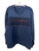 Karl Lagerfeld Size XXL Navy Synthetic Mesh Sweatshirt Crew Long Sleeve Shirt Navy / XXL