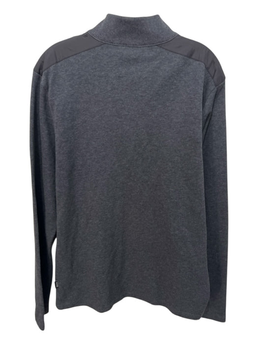 Boss NWT Size XL Gray Cotton Blend Solid Quarter Zip Men's Long Sleeve Shirt Gray / XL