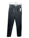 Agolde Size 23 Black Leather Blend PU Leather Solid High Rise Straight Pants Black / 23