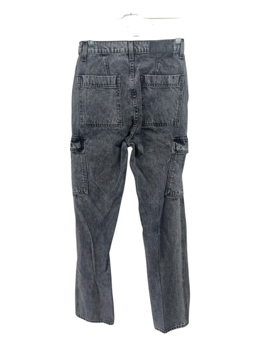 GRLFRND Size 24 Gray Wash Cotton Zip Fly Cargo Jeans Gray Wash / 24
