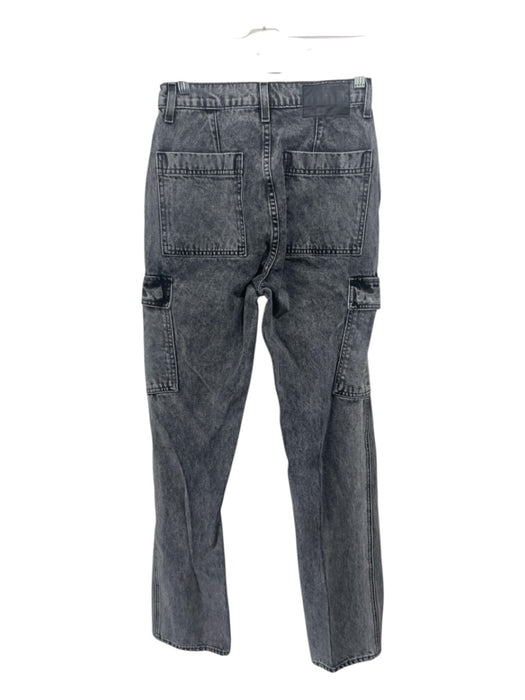 GRLFRND Size 24 Gray Wash Cotton Zip Fly Cargo Jeans Gray Wash / 24