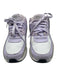 Nike Air Max Shoe Size 6.5Y White, Purple, Gray Leather Upper Lace Up Sneakers White, Purple, Gray / 6.5Y