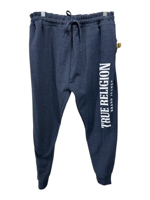 True Religion NWT Size XL Blue Cotton Blend logo Sweatpant Men's Pants Blue / XL