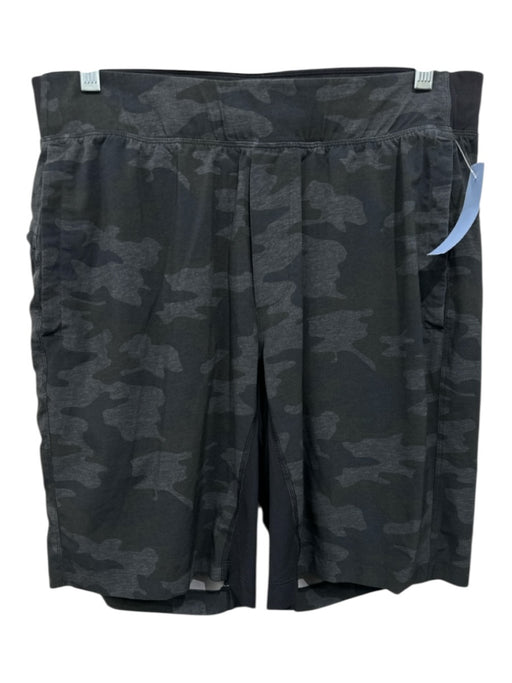 Lululemon Size Est L Gray Synthetic Camo Athleisure Men's Shorts Gray / Est L