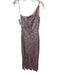 Aqua Formal Size 2 Pink & Silver Nylon Blend Sequined Fringe One Shoulder Dress Pink & Silver / 2