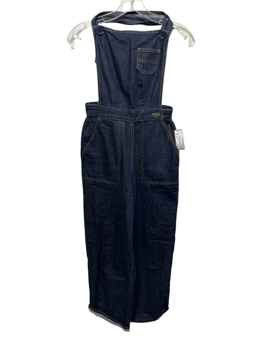 Freddies Size XS / 26 Dark Wash Cotton Denim Cross Back Wide Leg Overalls Dark Wash / XS / 26