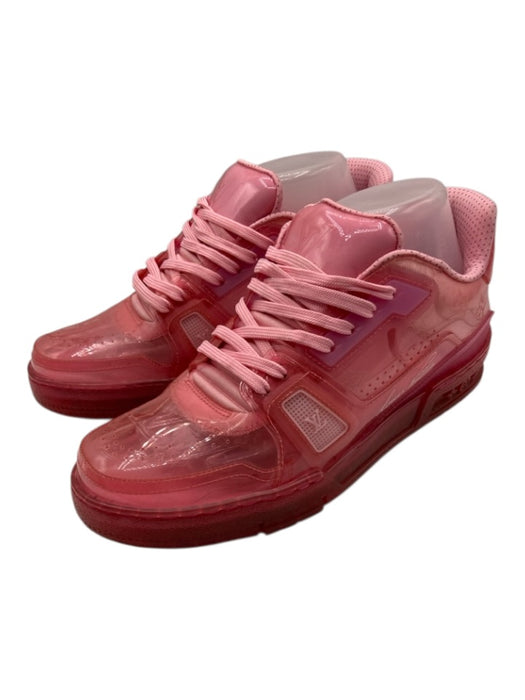 Louis Vuitton Shoe Size 8 Pink Silicone Low Top lace up Transparent Sneakers Pink / 8