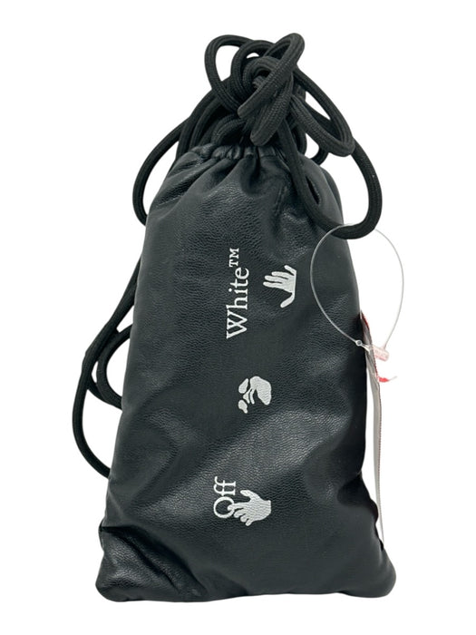 Off White Black & Gold Acetate Gold Logo Square Oversized Arms Sunglasses Black & Gold