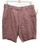 Suitsupply Size 48 Red Linen Solid Pleats Dress Men's Shorts Red / 48