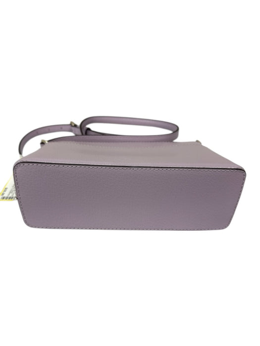 Kate Spade Lilac Purple Pebble Leather Zip Close Front Pocket Crossbody Bag Lilac Purple / Small