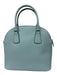 Kate Spade Robin's Egg Blue Pebble Leather Zip Close Double Handle Bag Robin's Egg Blue / Small