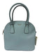 Kate Spade Robin's Egg Blue Pebble Leather Zip Close Double Handle Bag Robin's Egg Blue / Small