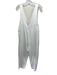 Mavi Size XS White Cotton & Viscose Wide Strap V Neck Front Pockets Jumpsuit White / XS