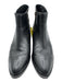 Frye Shoe Size 6.5 Black Leather Upper Side Zip Almond Toe Low Block Heel Boots Black / 6.5