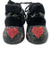 Love Moschino Shoe Size 37 Black & Multi textile upper Paint Splatter Sneakers Black & Multi / 37