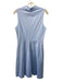 Theory Size 6 Light Blue Cotton Blend Sleeveless Collar Princess Seams Dress Light Blue / 6