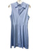 Theory Size 6 Light Blue Cotton Blend Sleeveless Collar Princess Seams Dress Light Blue / 6