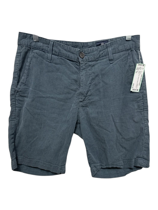 AG Size 30 Blue Cotton Striped Khakis Men's Shorts Blue / 30