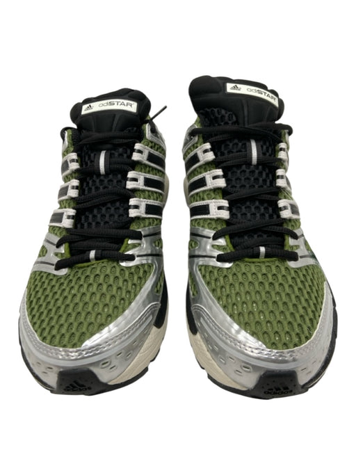 Adidas Shoe Size 8 Like New Green & Silver Synthetic Mesh Sneaker Men's Shoes Green & Silver / 8