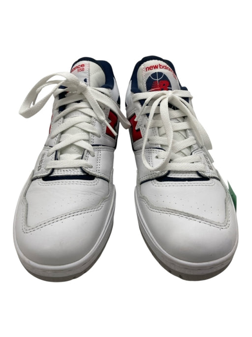 New Balance Shoe Size 8 Like New White & Red Leather Solid Sneaker Men's Shoes White & Red / 8