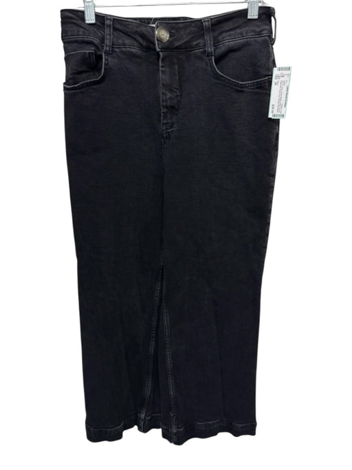 Pilcro Size 28 Faded Black Cotton Denim High Rise Wide Leg Pockets Jeans Faded Black / 28