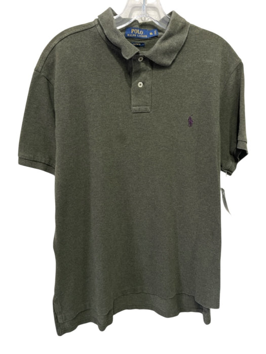 Polo Size XL Olive Green Cotton Solid Polo Men's Short Sleeve Olive Green / XL