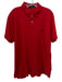 Polo Size XL Red Cotton Solid Polo Men's Short Sleeve Red / XL