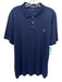 Polo Size XL Navy Blue Cotton Solid Polo Men's Short Sleeve Navy Blue / XL