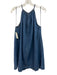 Reformation Size S Blue Cotton Denim Button Back swing Mini Dress Blue / S