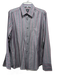 Boss Size M Gray & Pink Cotton Striped Button Down Men's Long Sleeve Shirt Gray & Pink / M