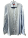 Hugo Boss Size 16 Light blue Solid Button up Men's Long Sleeve Shirt Light blue / 16