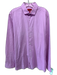 Boss Size 16 Pink & White Cotton All Over Print Button Down Long Sleeve Shirt Pink & White / 16