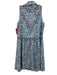 Tuckernuck Size XS Mixed Blues Polyester Floral Sleeveless Button Front Dress Mixed Blues / XS