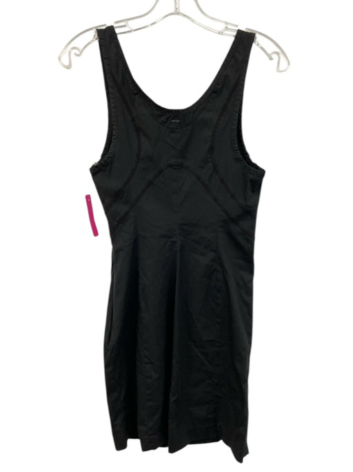 Prada Size Est S Black Missing Fabric Tag Sleeveless Paneled Side Zip Dress Black / Est S